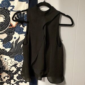 Primark Atmosphere Flowy Sleeveless Black Blouse